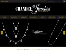 Tablet Screenshot of chandeljewelers.com